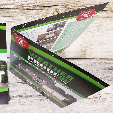 Folded leaflets printing in Torrevieja