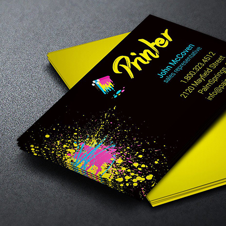 Printed business cards
